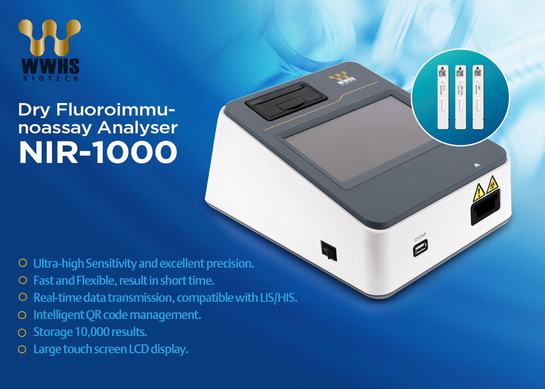 Hoher der Genauigkeits-AFP trockener Fluoroimmunoassay Analysator Tumor-des Hersteller-POCT FIA Rapid Test Kit By NIR-1000.