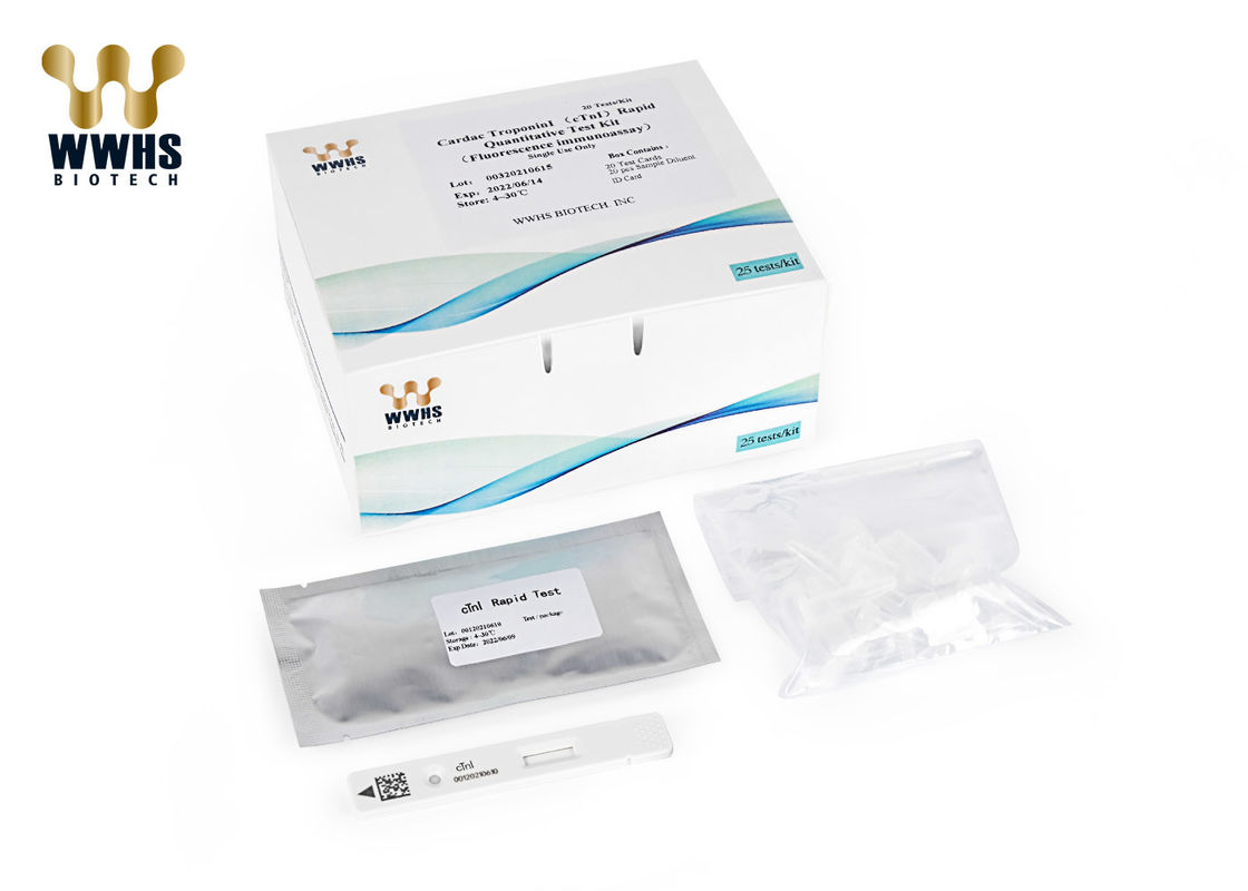 cTnI Herztroponin ich schneller Test Kit For Dry Fluoroimmunoassay Analyser